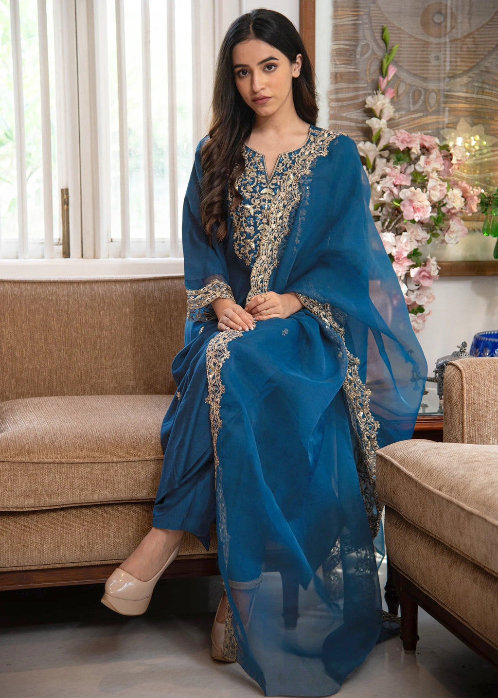 New Cerulean Aashiqui Suit