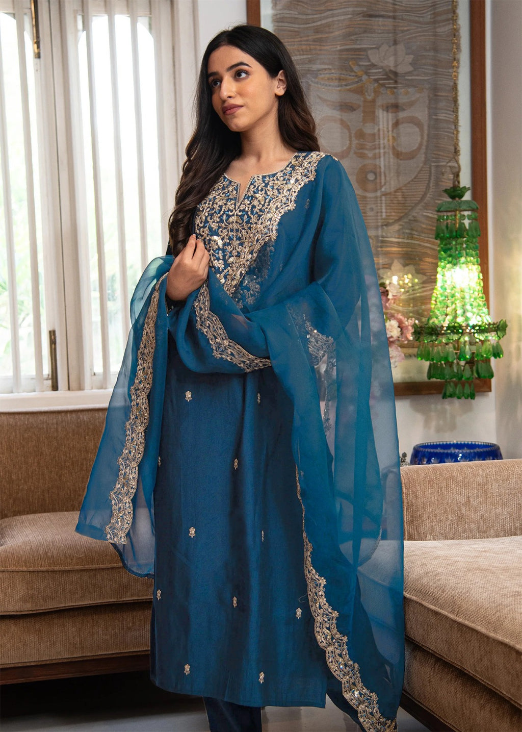 New Cerulean Aashiqui Suit