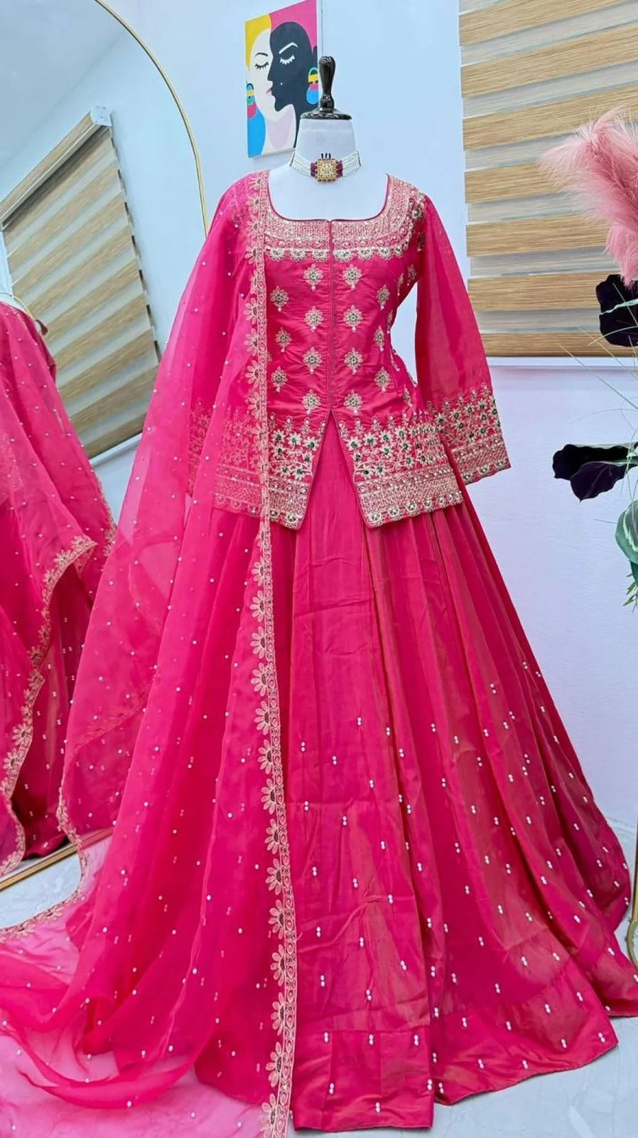 Pink Pushkar Lehenga