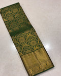 BANARASI SOFT SILK SAREE-GREEN