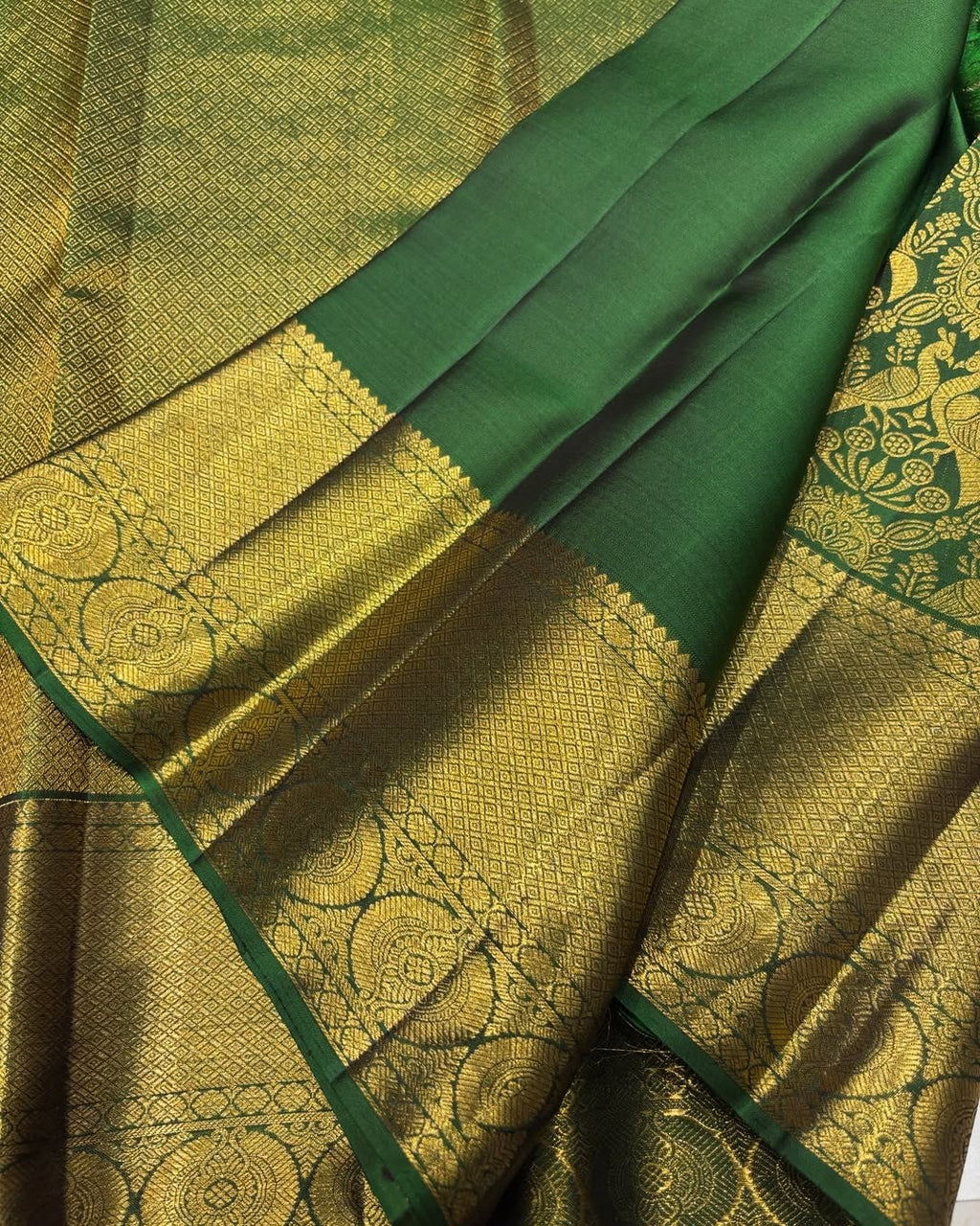BANARASI SOFT SILK SAREE-GREEN