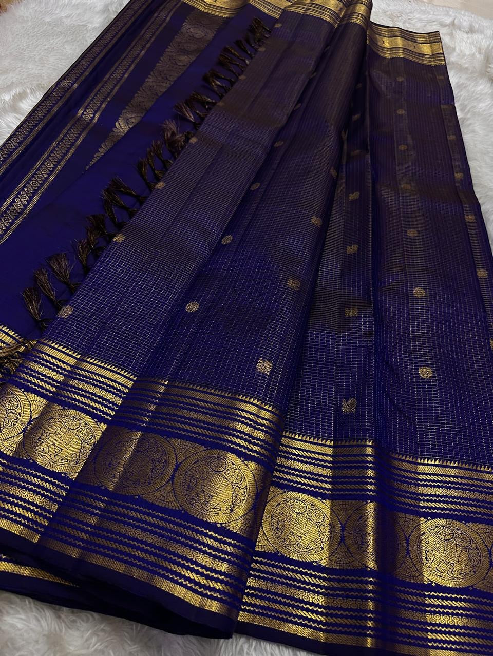 BANARASI SOFT SILK SAREE-BLUE,GREEN,PURPLE