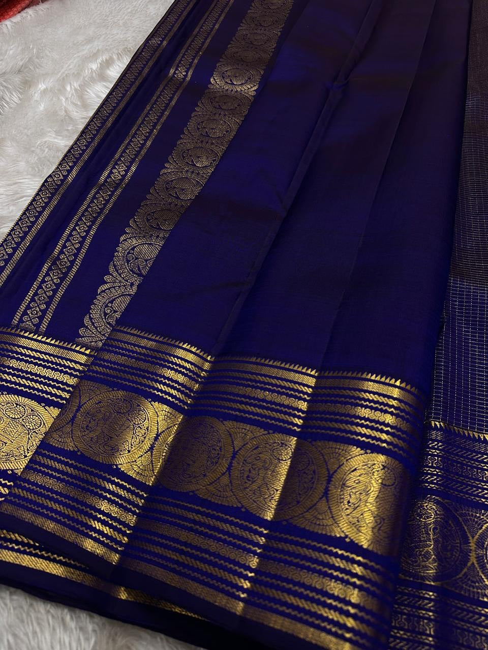 BANARASI SOFT SILK SAREE-BLUE,GREEN,PURPLE