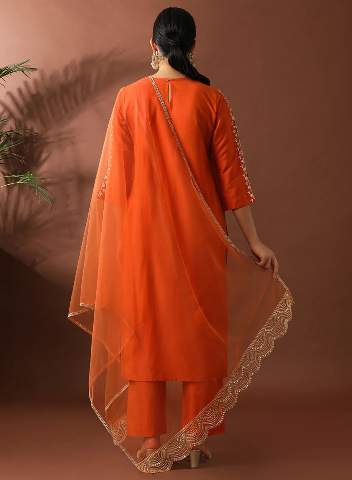 Orange Dastoor Suit -Women’s Kurta Pent Dupatta Se