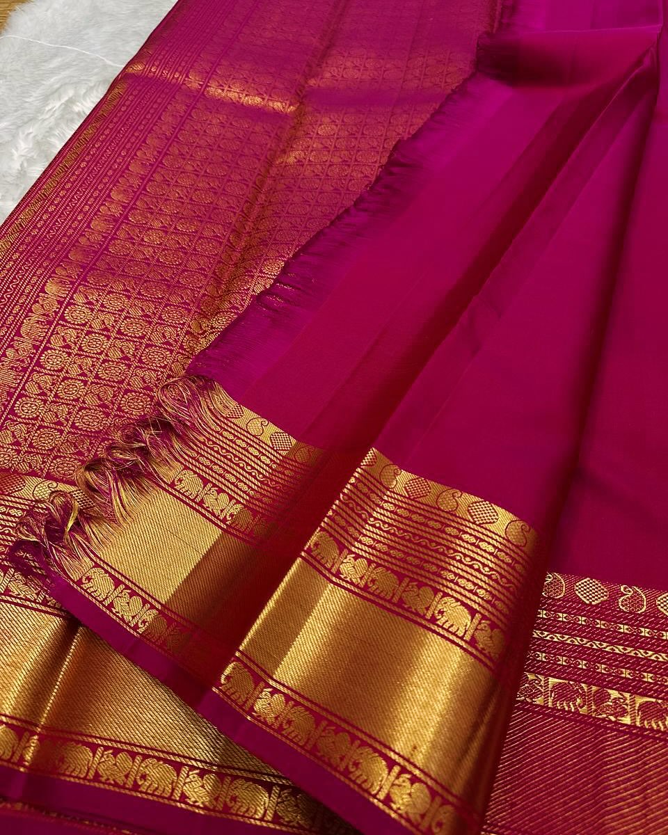BANARASI SOFT SILK SAREE-PINK